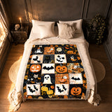 Gothistar Spooky Patchwork Woven Tapestry Blanket