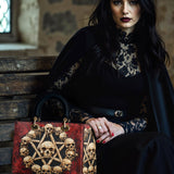 Gothistar Pentaskull Lady Leather Bag