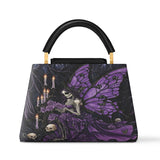 Gothistar Mourning Wings Leather Satchel Bag