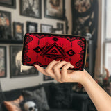 Gothistar Crimson Oracle Leather Wallet Purse