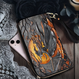 Gothistar Moonlit Witch Leather Wallet Purse