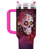 Gothistar Crimson Sugar Skull Tumbler
