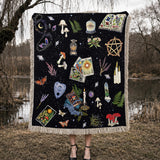 Gothistar Celestial Magic Woven Tapestry Blanket