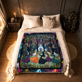 Gothistar Beautiful Witchy Woman Woven Tapestry Blanket
