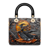 Gothistar Moonlit Witch Lady Leather Bag