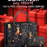 Gothistar Celestial Catspell Leather Bag