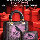 Gothistar The Quiet Watcher Personalized Lady Leather Bag