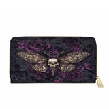 Gothistar Shadowmoth Leather Wallet Purse