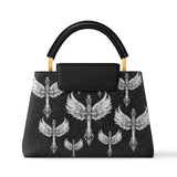 Gothistar Wings of Valor Leather Satchel Bag