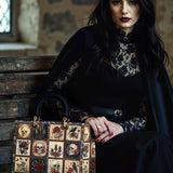 Gothistar Victorian Skull Lady Leather Bag