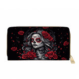 Gothistar La Rosa Oscura Leather Wallet Purse