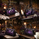 Gothistar Nightshade Moth Leather Wallet Purse