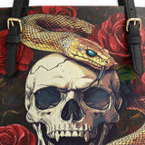 Gothistar Serpent & Silence Leather Tote Bag