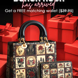 Gothistar Victorian Skull Lady Leather Bag