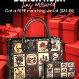 Gothistar Victorian Skull Leather Bag