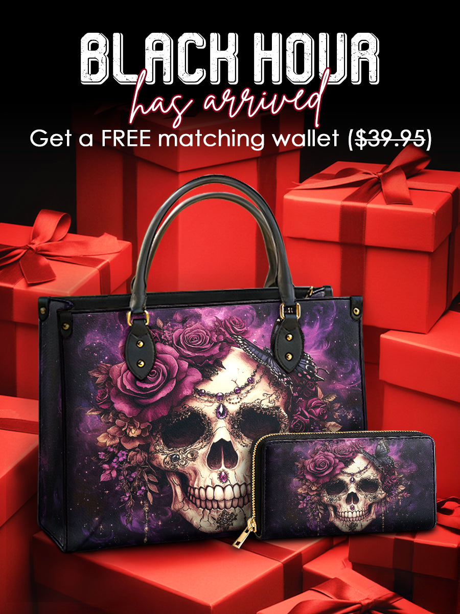 Gothistar Midnight Bloom Leather Bag