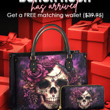 Gothistar Midnight Bloom Leather Bag