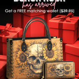 Gothistar Eternal Skull Leather Bag