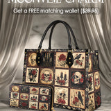 Gothistar Victorian Skull Leather Bag