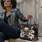 Gothistar The Vowed Skull Leather Tote Bag