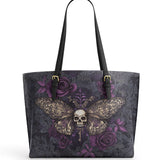 Gothistar Shadowmoth Leather Tote Bag