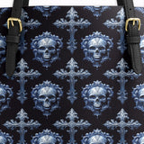 Gothistar The Dark Cross Leather Tote Bag