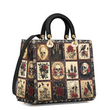 Gothistar Victorian Skull Lady Leather Bag
