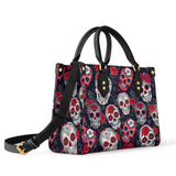 Gothistar Midnight Calavera Leather Bag