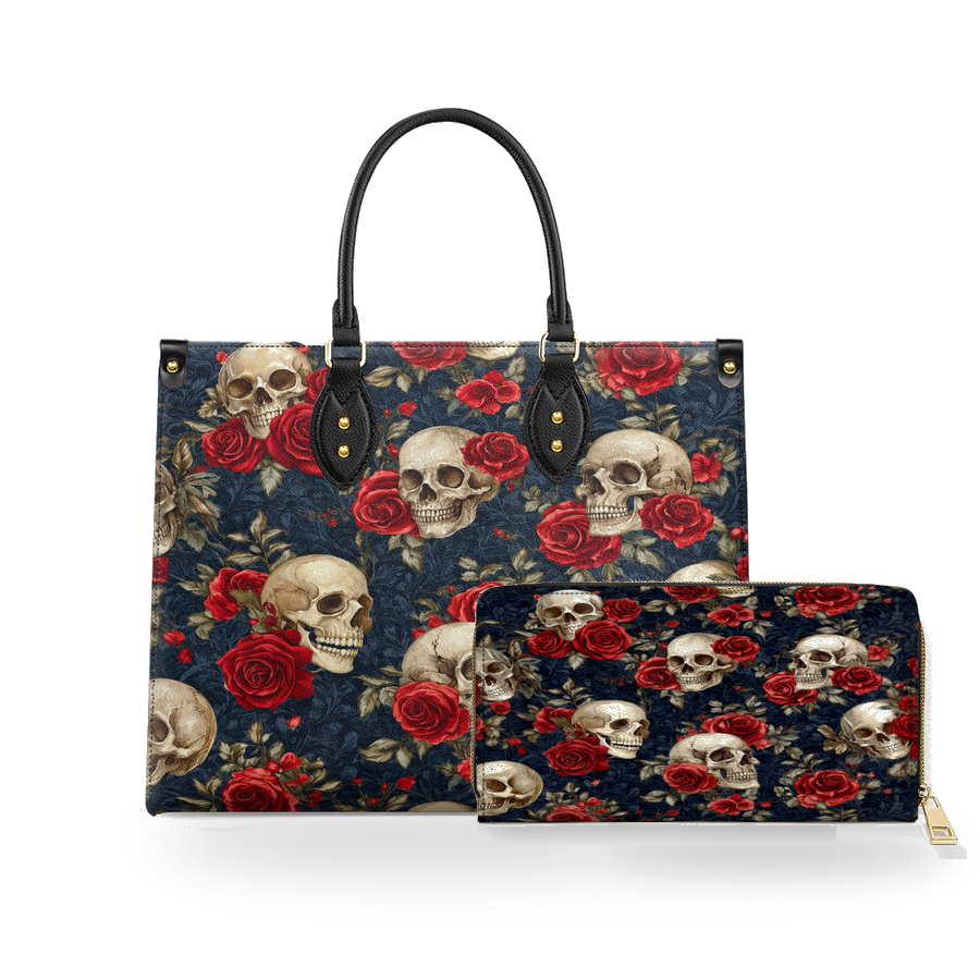 The Bonebloom Curse leather bag and wallet bundle