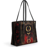 Gothistar Celestial Inferna Leather Tote Bag