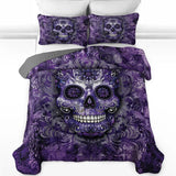Gothistar All Season Quilt 3-Piece Set Gorgeous Mandala Skull