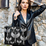 Gothistar  Wings of Valor Leather Tote Bag