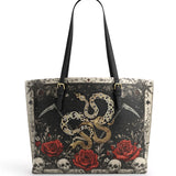 Gothistar Viper Mortem Leather Tote Bag