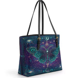 Gothistar Nightshade Moth Leather Tote Bag