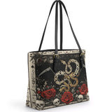 Gothistar Viper Mortem Leather Tote Bag