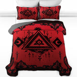 Gothistar All Season Quilt 3-Piece Set Infernal Eclipse