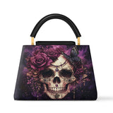 Gothistar Midnight Bloom Leather Satchel Bag