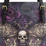 Gothistar Shadowmoth Leather Tote Bag
