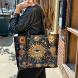 Gothistar Heart Of The Oracle Leather Tote Bag