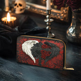 Gothistar Wings Of Fate Leather Wallet Purse