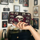 Gothistar Skull Reverie Leather Wallet Purse