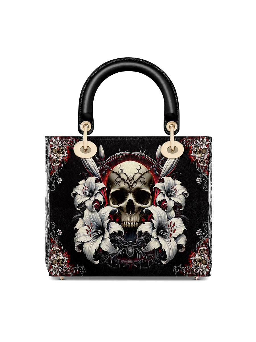 Gothistar The Vowed Skull Lady Leather Bag