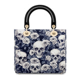 Gothistar Edgy Skull & Roses Lady Leather Bag