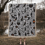 Gothistar Spooky Shadow Woven Tapestry Blanket