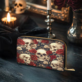 Gothistar Rosarium Of The Dead Leather Wallet Purse
