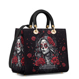 Gothistar La Rosa Oscura Lady Leather Bag