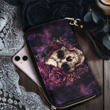 Gothistar Midnight Bloom Leather Wallet Purse