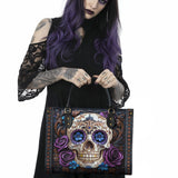 Gothistar Obsidian Rose Crypt Leather Bag