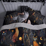 Gothistar All Season Quilt 3-Piece Set Celestial Catspell