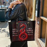 Gothistar Twisted Grace Leather Tote Bag